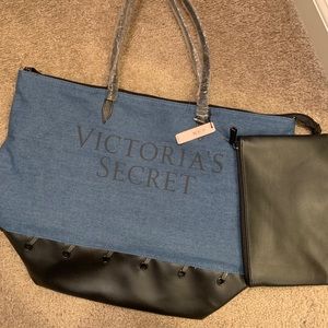 Victoria Secret Tote w/ Unattached Small Clutch